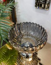 ayaklı yuvarlak derin kase gümüş 2