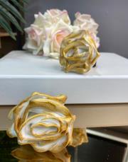 yapay eva gül 2´li beyaz