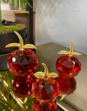 3 lü kristal elma kırmızı