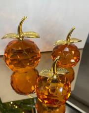 3 lü kristal elma turuncu