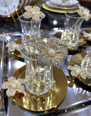 papatya çay seti gold 2