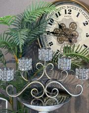 5 kollu şamdan eskitme