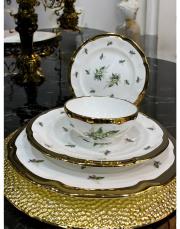 29 parça zeytin dalı yemek takımı gold 2
