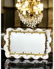 saraylı sunum tabağı gold