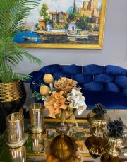 antik çiçek seti 5 parça eskitme