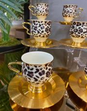 leopar luxury 6 lı fincan takımı  2