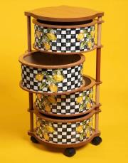 ahşap yuvarlak linda sebzelik  2