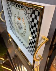 damalı ahşap tepsi  2