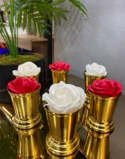 gül kovası 6 lı gold