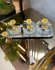 kristal tepsili sunumluk nil gri