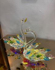 kristal 2 li kuğu  renkli  2