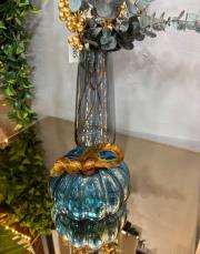 dekoratif  cam kabak mavi 2