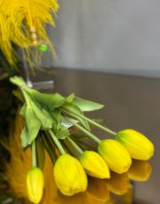 ıslak orjinal  5 dal lale sarı 2