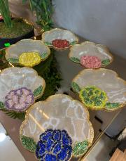 6 lı kasnak işi kokteyl peçete seti  2