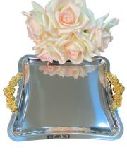 güllü kulplu tepsi adeti gümüş